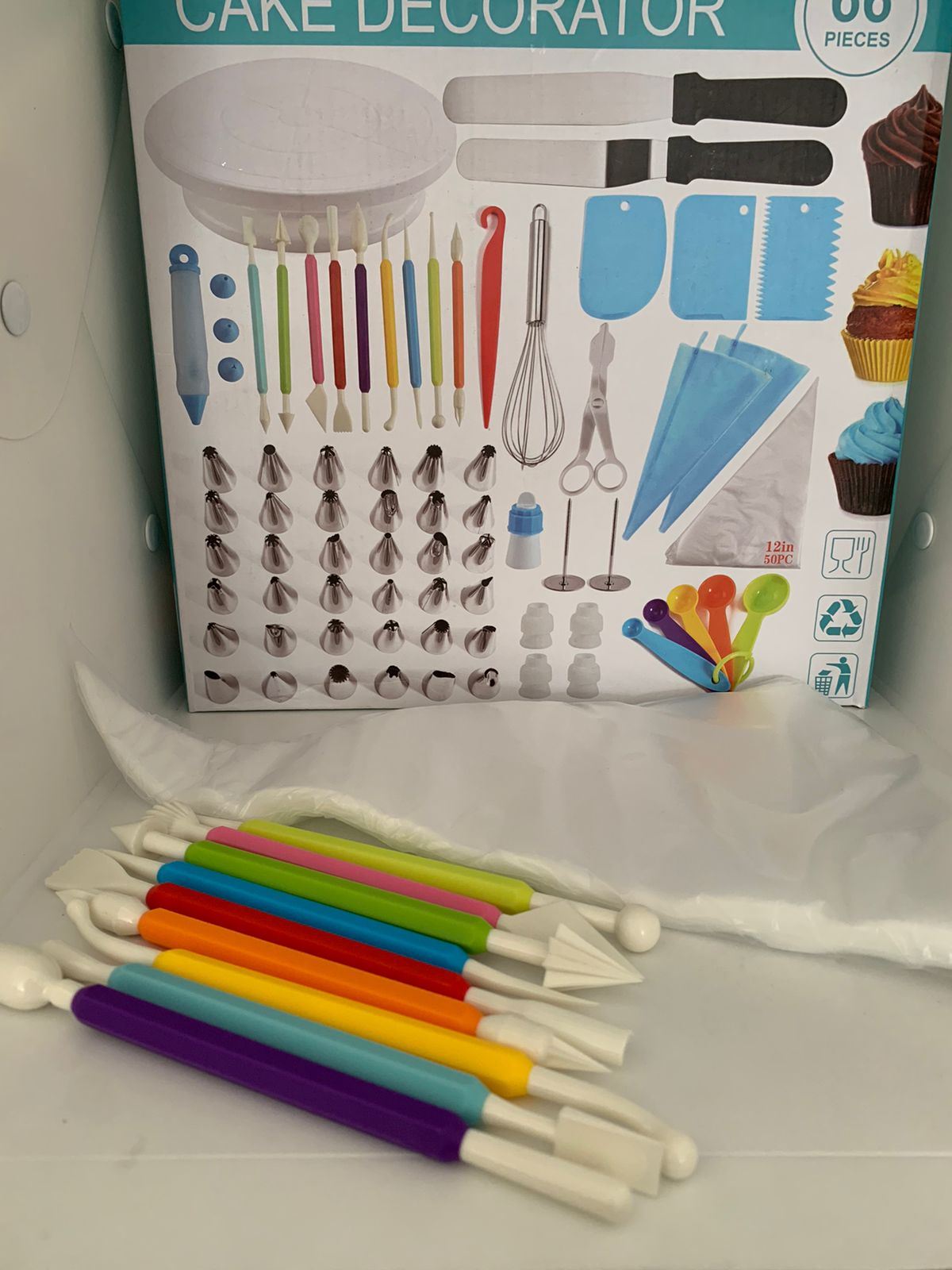 Miniatura 2 de Kit Decoración Pastelería 66pzs